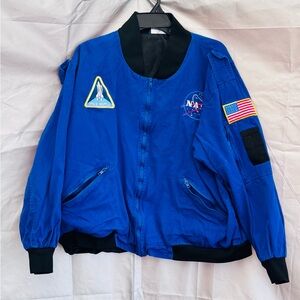 Disney World - Blue NASA Bomber Jacket with Patches